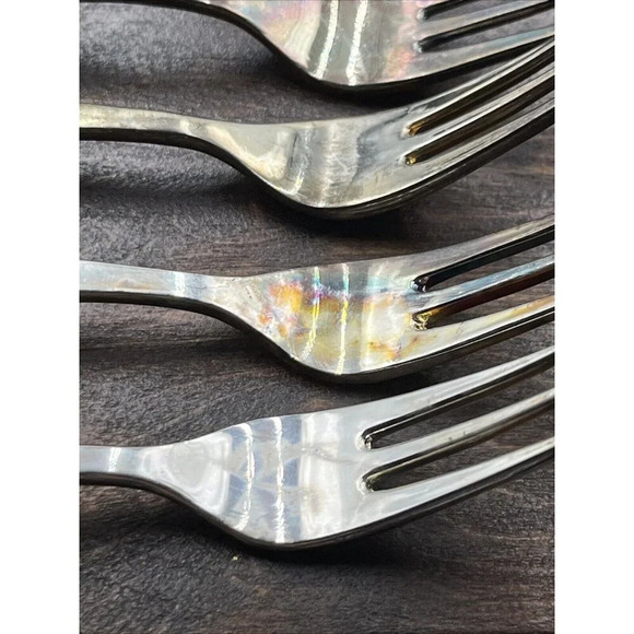 4 Snowman Silverplated hors d’oeuvre Forks By International Silver Co. 5 1/2” - Picture 4 of 9